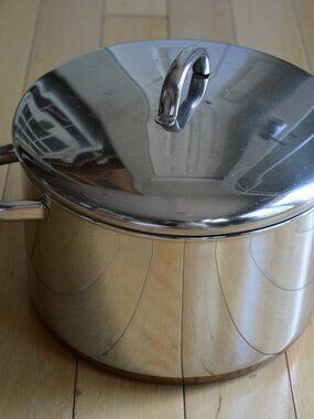 6 Qt Revere Ware Copper Bottom Pot With Lid
